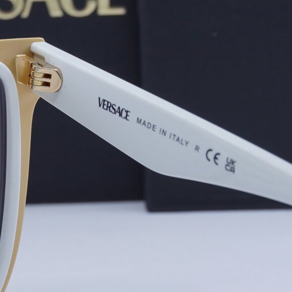 Versace VE2278D 314/8G Square Sunglasses - White/Gold/Grey main image 8